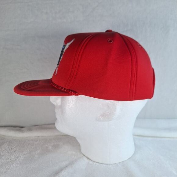 Vintage Union Pacific Full Foam Rope Trucker Hat Dead Stock Transplantation Red - Picture 3 of 10